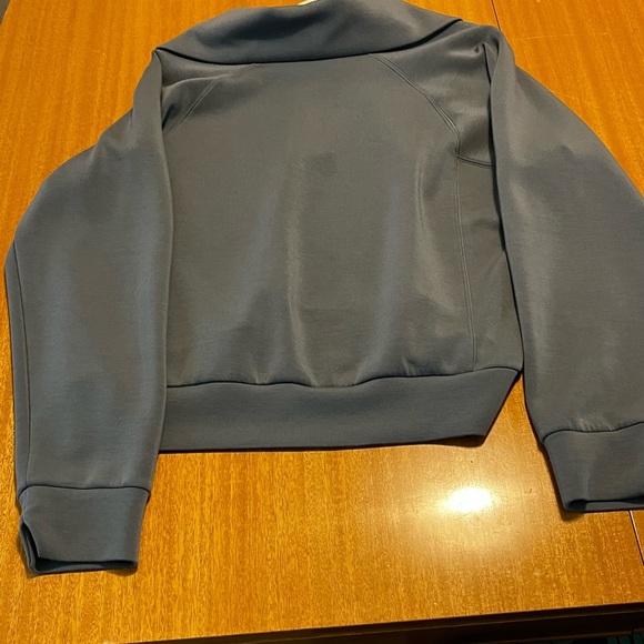 SPANX Air Essentials Women's Gray Quarter-Zip Top sz XL. - Picture 6 of 6